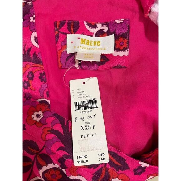 NWT Anthropologie x Maeve Wrap Mini Dress Size XXS - Picture 8 of 8